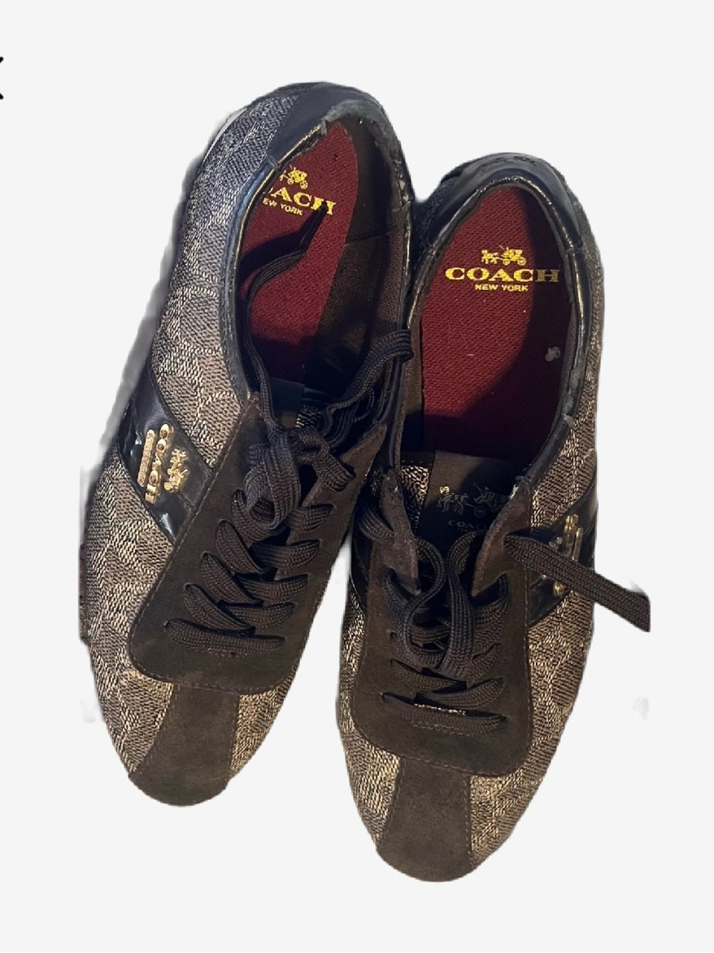 Coach Women’s  Brown Logo  Low-Top Sneakers